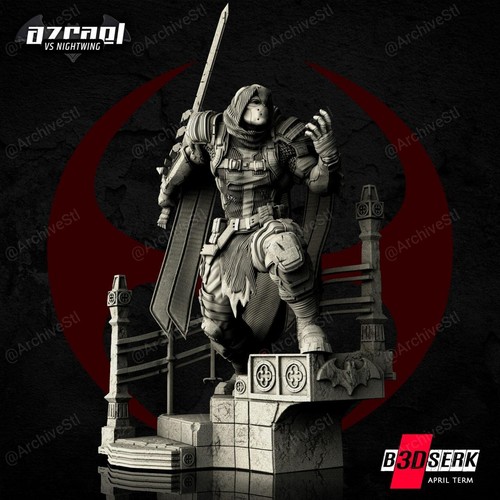 Azrael sculpture statue model - sculpture,